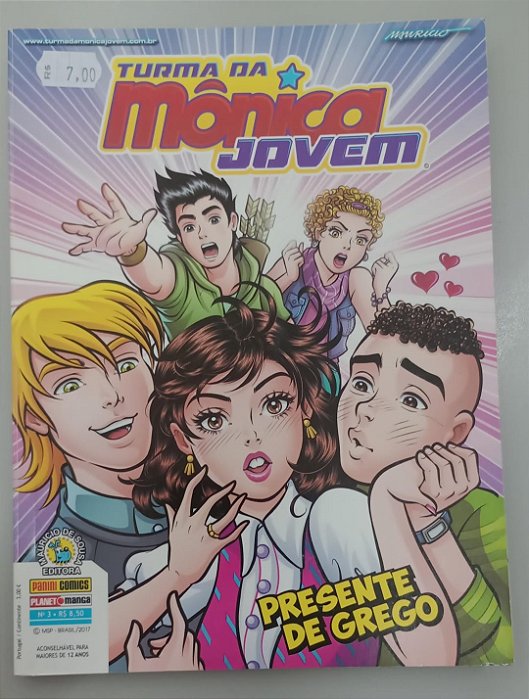 Gibi Turma da Mônica Jovem #3 Segunda Série Autor Presente de Grego (2017) [usado]