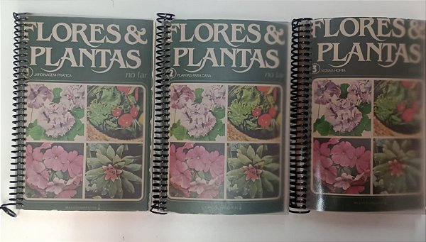 Livro Flores e Plantas no Lar - 3 Volumes Autor Vários (1979) [usado]
