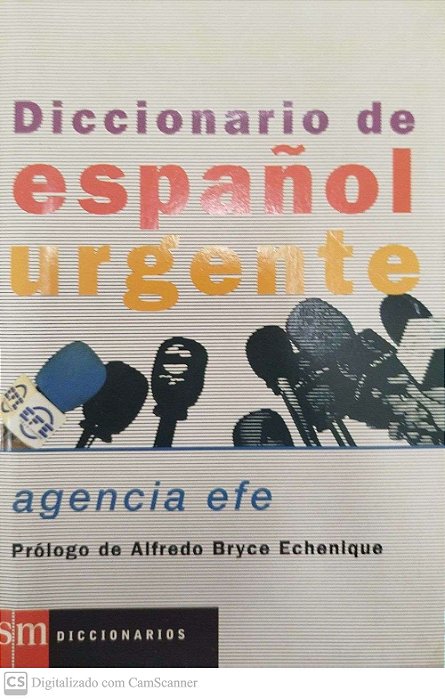 Livro Diccionario de Español Urgente Autor Agencia Efe (2001) [seminovo]
