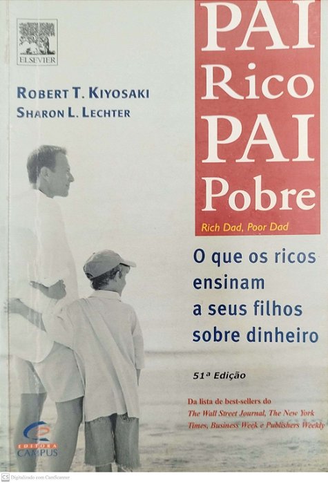 Livro Pai Rico, Pai Pobre Autor Kiyosaki, Robert T. (2000) [usado]