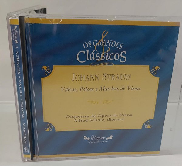 Cd Johann Strauss: Valsas, Polcas e Marchas de Viena Interprete Orchestra da Ópera de Viena (1995) [usado]