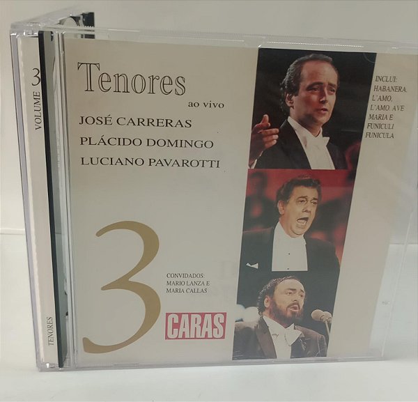 Cd Tenores Vol. 3 - José Carreras, Plácido Domingo e Luciano Pavarotti Interprete Vários [usado]