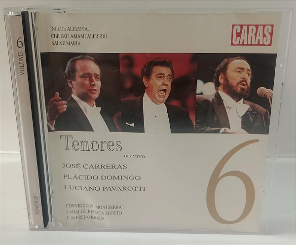 Cd Tenores Vol. 6 - José Carreras, Plácido Domingo e Luciano Pavarotti Interprete Vários [usado]
