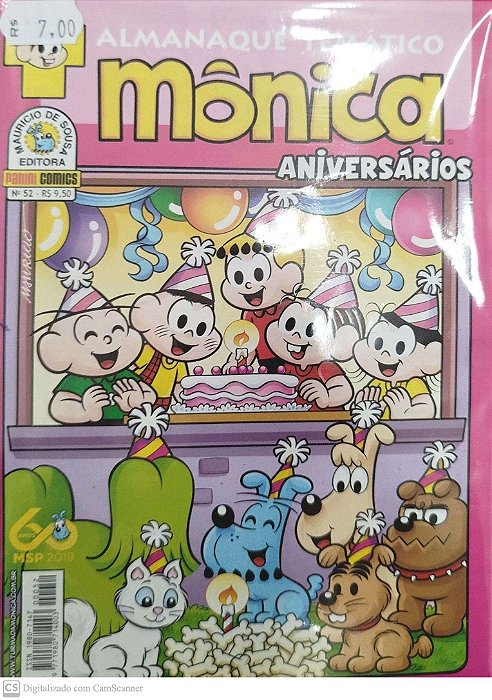 Gibi Aniversários: Mônica - Almanaque Temático #52 Autor (2019) [seminovo]