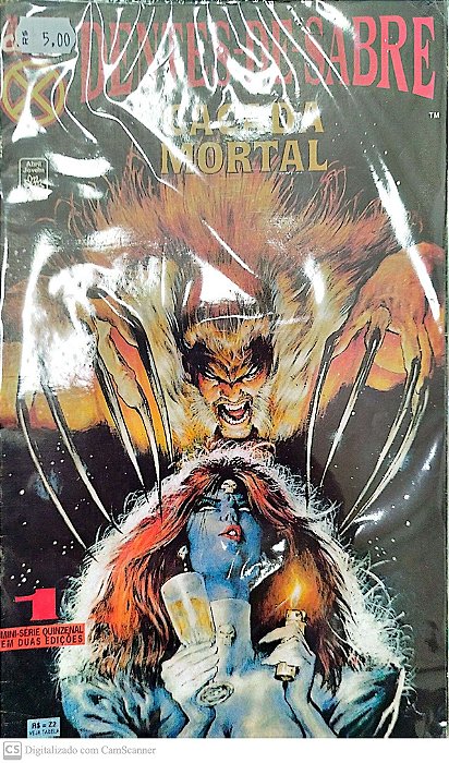 Gibi Dentes-de-sabre: Caçada Mortal #1 Autor (1996) [usado]