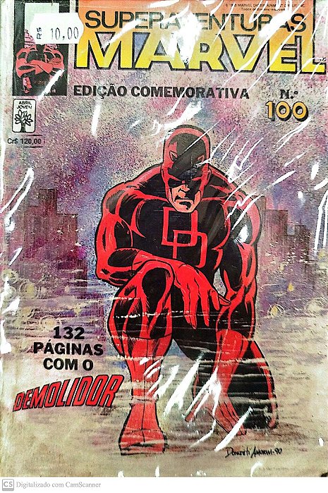 Gibi Superaventuras Marvel #100 - Formatinho Autor (1990) [usado]