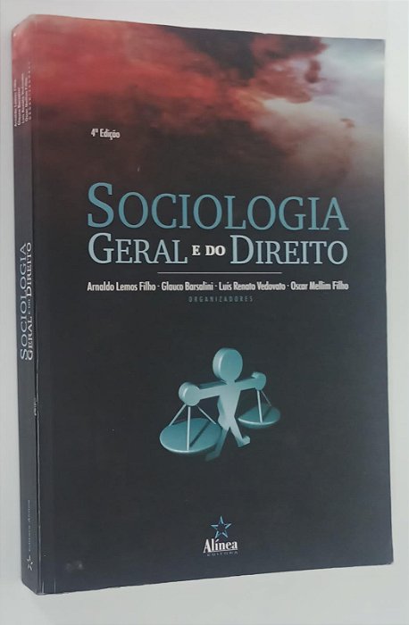 Livro Sociologia Geral e do Direito Autor Filho [org], Arnaldo Lemos (2009) [usado]