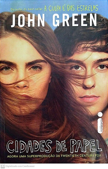 Livro Cidades de Papel (capa do Filme) Autor Green, John (2015) [seminovo]