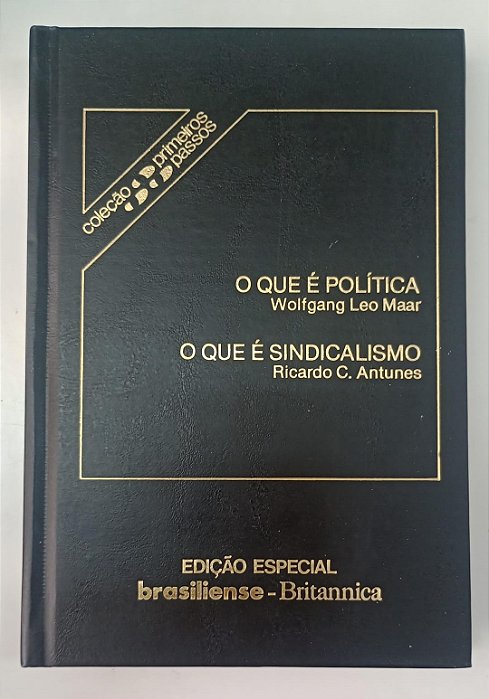 Livro o que é Política / o que é Sindicalismo - Coleção Primeiros Passos / Brasiliense Autor Maar, Wolfgang Leo (1985) [usado]