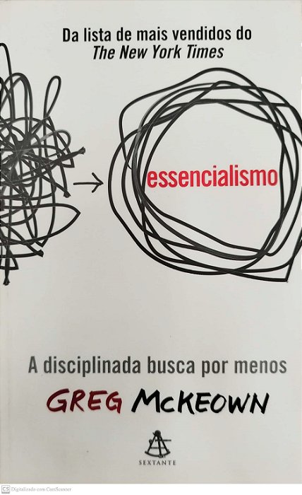 Livro Essencialismo Autor Mckeown, Greg (2015) [seminovo]