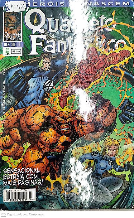 Gibi Quarteto Fantástico #1 - Heróis Renascem Autor (1998) [usado]