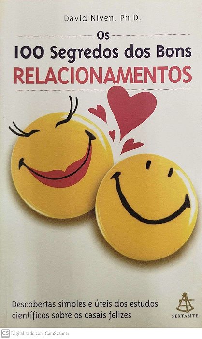 Livro os 100 Segredos dos Bons Relacionamentos Autor Niven, David (2003) [seminovo]