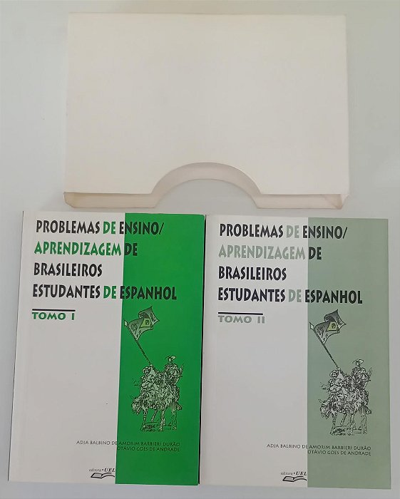 Livro Problemas de Ensino/aprendizagem de Brasileiros Estudantes de Espanhol (2 Tomos) Autor Durão, Adja Balbino de Amorim Barbieri (2000) [seminovo]