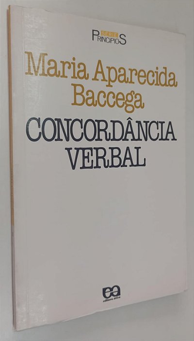 Livro Concordância Verbal Autor Baccega, Maria Aparecida (1986) [usado]