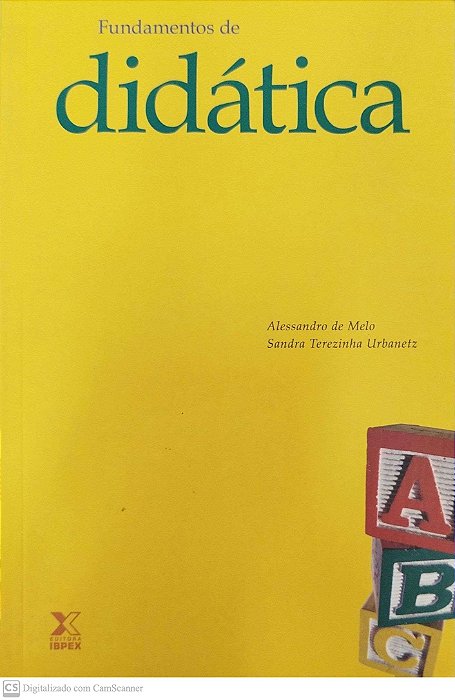 Livro Fundamentos de Didática Autor Melo, Alessandro (2008) [seminovo]