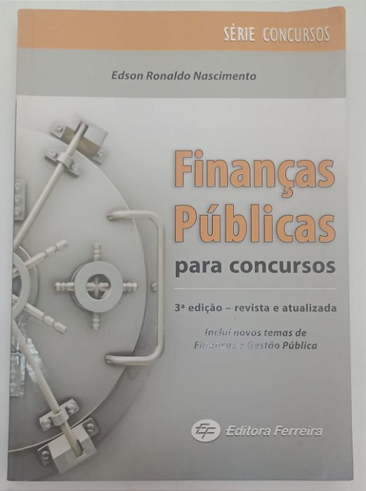 Livro Finanças Públicas para Concursos Autor Nascimento, Edson Ronaldo (2009) [usado]