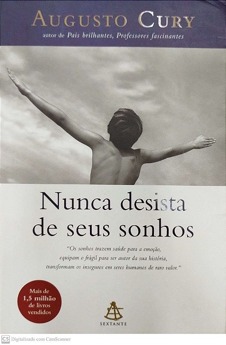 Livro Nunca Desista de seus Sonhos Autor Cury, Augusto (2004) [usado]