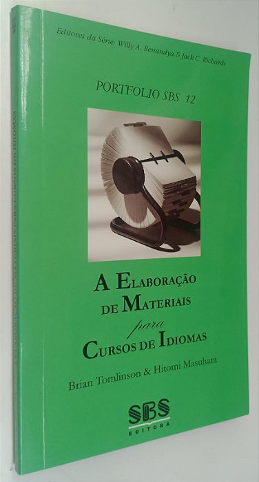 Livro a Elaboração de Materiais para Cursos de Idiomas - Coleção Portfolio Sbs 12 Autor Tomlinson, Brian (2005) [seminovo]