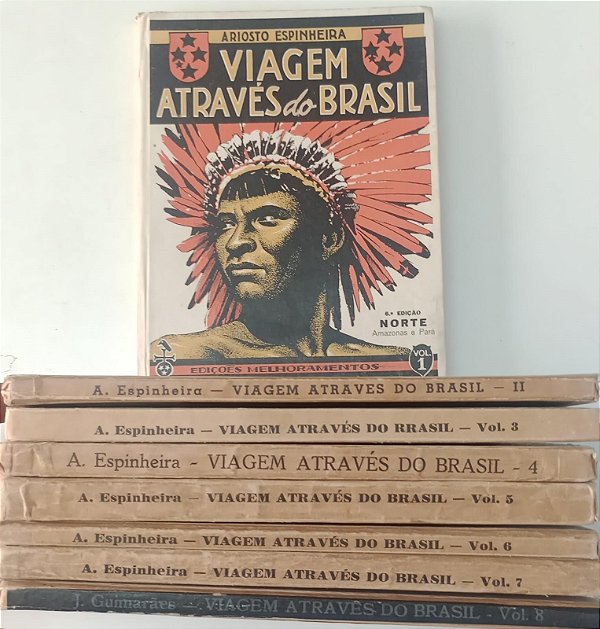 Livro Viagem Através do Brasil (volume 1 ao 8) Autor Vários [usado]