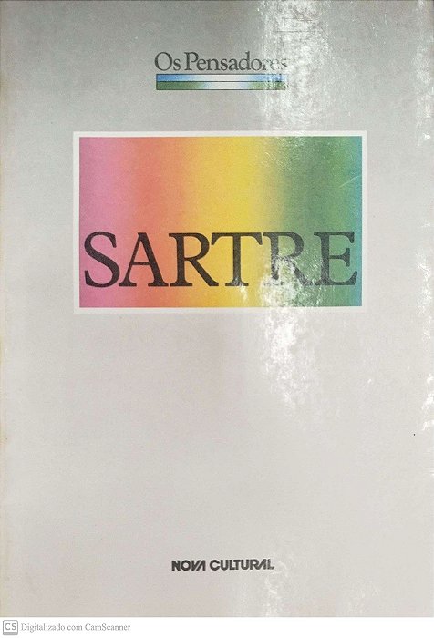 Livro Sartre - os Pensadores Autor Sartre, Jean-paul (1987) [usado]