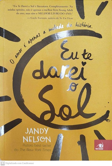 Livro Eu Te Darei o Sol Autor Nelson, Jandy (2015) [seminovo]