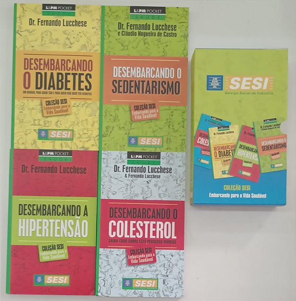 Livro Coleção Sesi: Embarcando para a Vida Saudável (box com 4 Livros de Bolso) Autor Lucchese, Fernando (2010) [seminovo]
