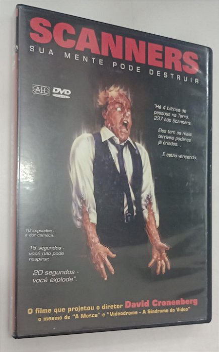 Dvd Scanners: sua Mente Pode Destruir Editora David Cronenberg [usado]