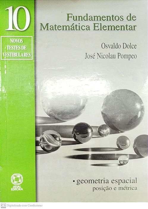 Livro Fundamentos de Matemática Elementar 10 Autor Dolce, Osvaldo (2011) [usado]