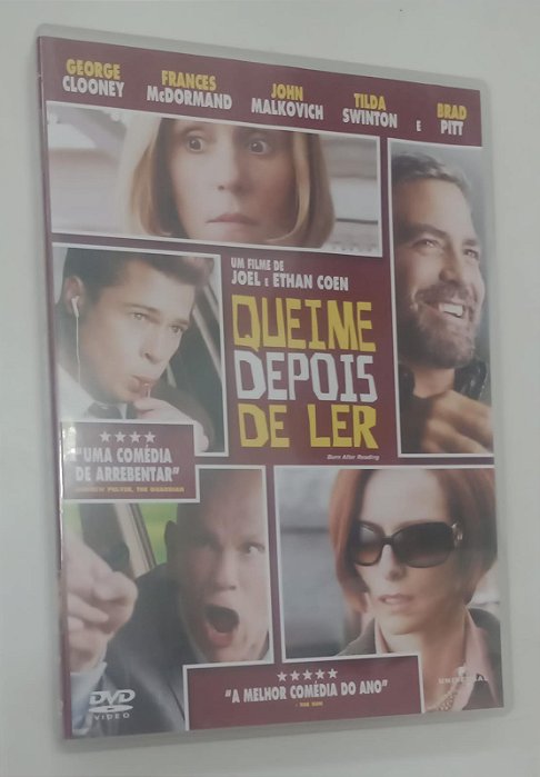 Dvd Queime Depois de Ler Editora Joel e Ethan Coen [usado]