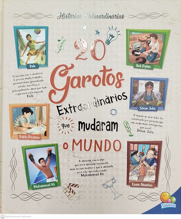 Livro 20 Garotos Extraordinários que Mudaram o Mundo Autor Vários (2019) [seminovo]