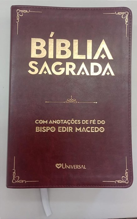 Livro Bíblia Sagrada - com Anotações de Fé do Bispo Edir Macedo Autor Vários (2017) [seminovo]