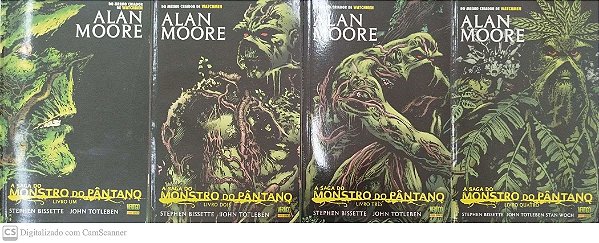 Gibi a Saga do Monstro do Pântano - 4 Volumes (#1 ao #4) Autor [seminovo]