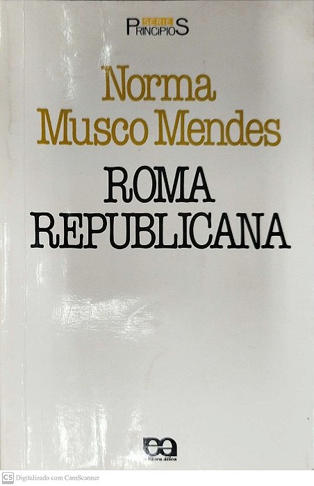 Livro Roma Republicana Autor Mendes, Norma Musco (1988) [usado]
