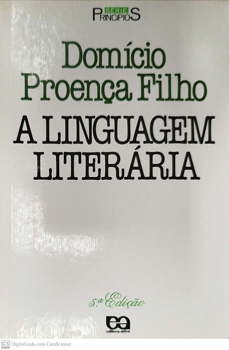 Livro a Linguagem Literária Autor Filho, Domício Proença (1995) [usado]