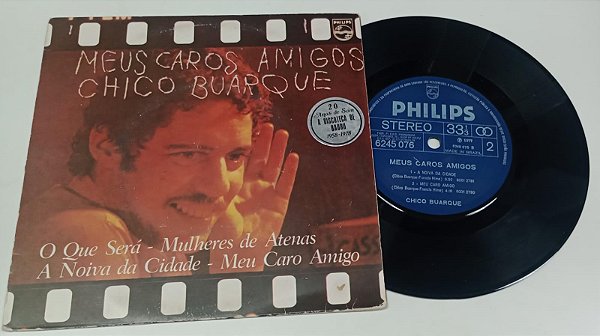 Disco de Vinil Chico Buarque - Meus Caros Amigos (lp Compacto 1977) Interprete Chico Buarque (1977) [usado]
