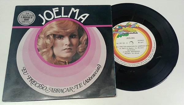 Disco de Vinil Joelma - Eu Preciso Abraçar-te (lp Compacto 1977) Interprete Joelma (1977) [usado]