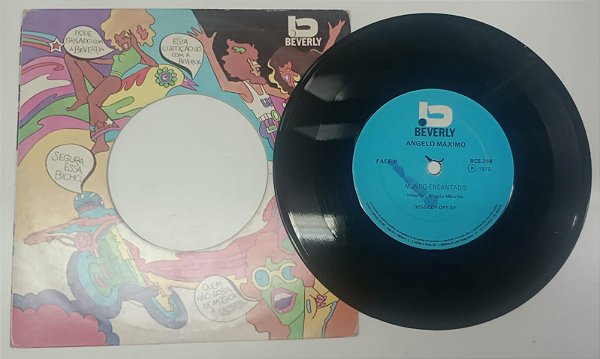 Disco de Vinil Angelo Máximo - vem Dançar Comigo / Mundo Encantado (lp Compacto 1975) Interprete Angelo Máximo (1975) [usado]
