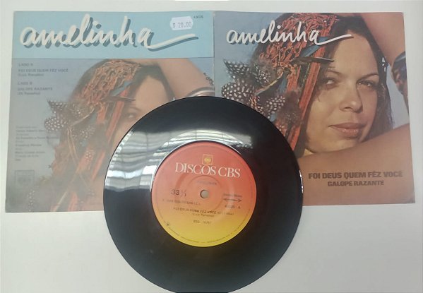 Disco de Vinil Amelinha - Foi Deus Quem Fêz Você / Galope Razante (lp Compacto 1980) Interprete Amelinha (1980) [usado]