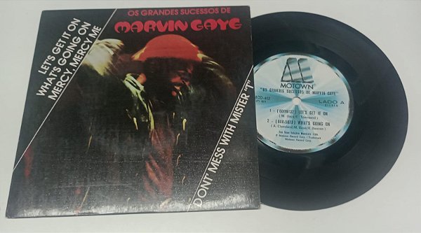 Disco de Vinil os Grandes Sucessos de Marvin Gaye (lp Compacto 1977) Interprete Marvin Gaye (1977) [usado]