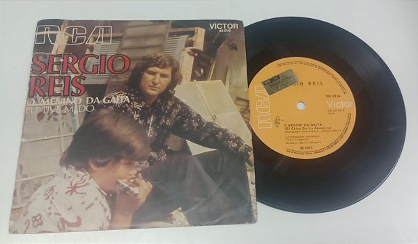 Disco de Vinil Sergio Reis - o Menino da Gaita / Eu Tive Medo (lp Compacto 1973) Interprete Sergio Reis (1973) [usado]