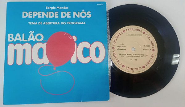 Disco de Vinil Sergio Mendes - Depende de Nós (lp Compacto 1984) Interprete Sergio Mendes (1984) [usado]