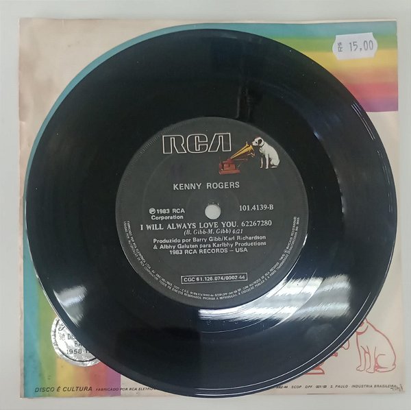 Disco de Vinil Kenny Rogers - You And I / I Will Always Love You (lp Compacto 1983) Interprete Kenny Rogers (1983) [usado]