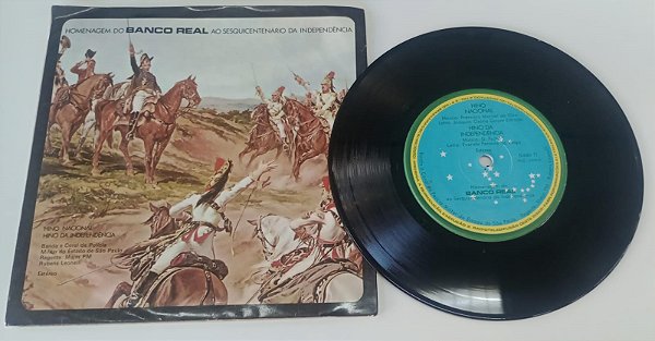 Disco de Vinil Homenagem do Banco Real ao Sesquicentenário da Independência (lp Compacto 1972) Interprete Banda e Coral da Polícia Militar de São Paulo (1972) [usado]