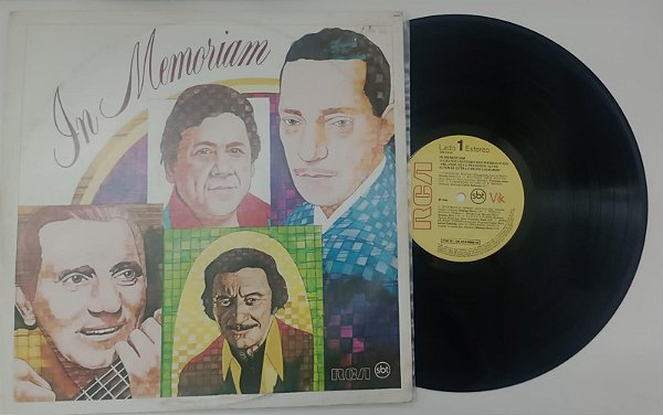 Disco de Vinil In Memoriam: 16 Grandes Sucessos dos Inesquecíveis Orlando Silva, Francisco Alves, Altemar Dutra e Carlos Galhardo (lp 1986) Interprete Vários (1986) [usado]