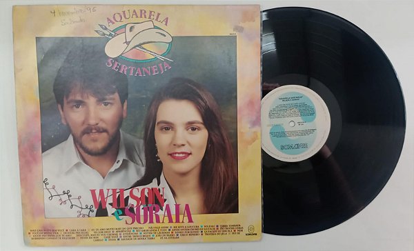 Disco de Vinil Wilson e Soraia - Aquarela Sertaneja (lp 1992) Interprete Wilson e Soraia (1992) [usado]