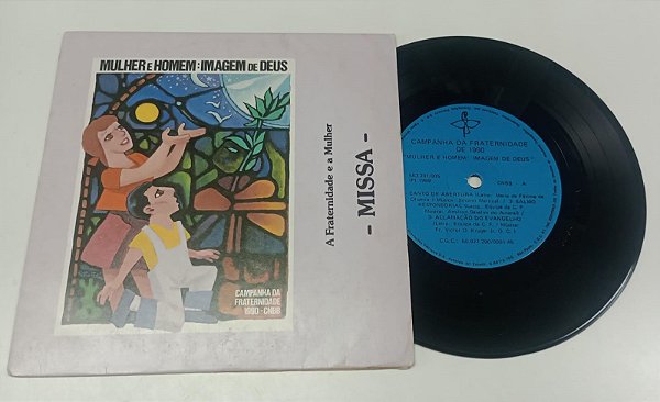 Disco de Vinil Campanha da Fraternidade 1990 / Mulher e Homem: Imagem de Deus (lp Compacto 1989) Interprete Vários (1989) [usado]