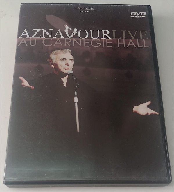 Dvd Aznavour - Live Au Carnegie Hall Editora Michael Gargiulo [usado]
