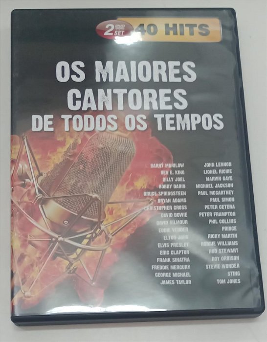 Dvd 40 Hits: os Maiores Cantores de Todos os Tempos [2 Dvds] Editora [usado]