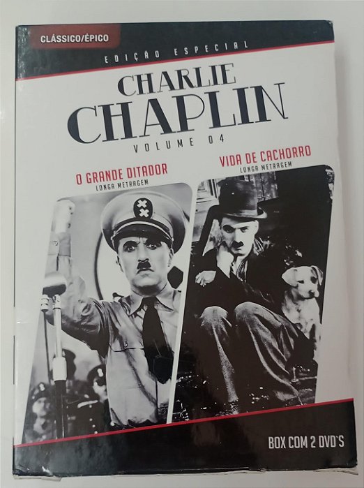 Dvd Charlie Chaplin - Box Volume 04: o Grande Ditador / Vida de Cachorro [2 Dvd''s) Editora Charlie Chaplin [usado]
