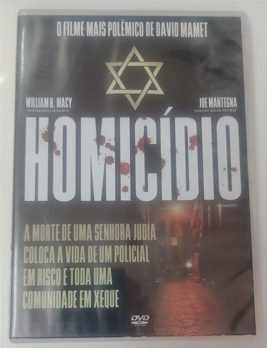 Dvd Homicídio Editora David Mamet [usado]